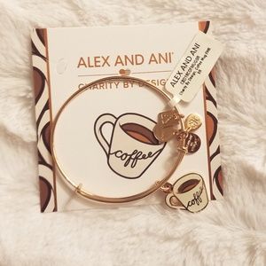 Rose Gold Coffee Alex and Ani Bracelet